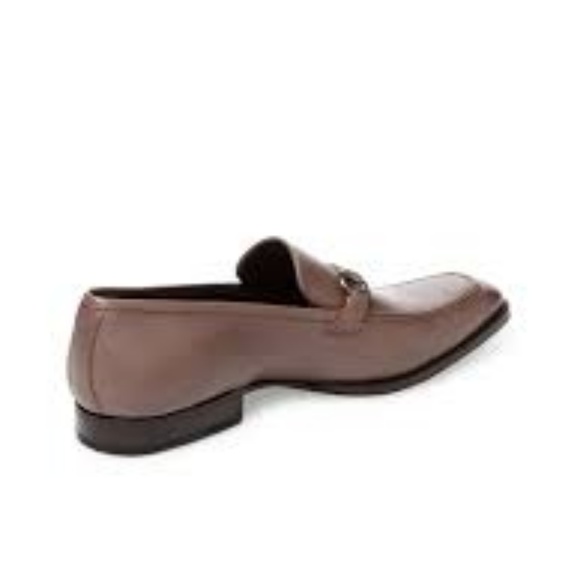 Mezlan Horse-Bit Taupe Leather Loafers - Picture 4 of 5
